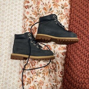 Timberland Dark Blue Leather Boots